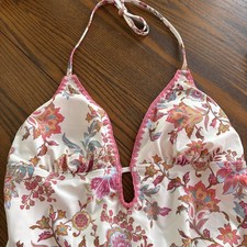 cupshe one piece swimsuit xl NWT white floral