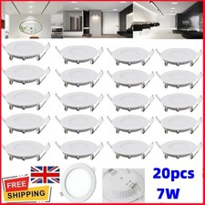 20X Ultra Slim Recessed LED Flat Panel Ceiling Spot Lights Downlights Spotlights
