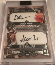 Wild Card 2024 5 Card Draw Dual Auto Insert Dalton Knecht Nico Iamaleava 1/1 🍊 