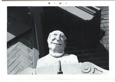 1984 B&W Photo Architectural Detail John Ernst Cafe Milwaukee, WI #17