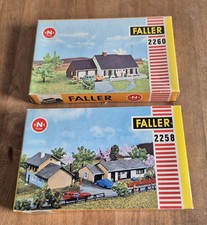 Faller B-2260 + 2258 60er Jahre Spur N Bausatz Ungebaut Ranch Landhaus 