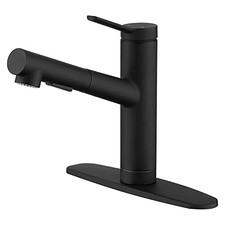 Kitchen Bar faucets,Kitchen Sink Faucet Pull Out Sprayer Utility Small Black