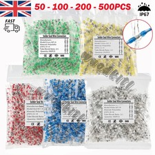 50-1000Pcs Solder Stick Heat Shrink Solder Seal Sleeve Butt Wire Connectors Kit