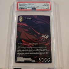 Final Fantasy TCG - Vincent - 23-060L - Hidden Trials - Full Art - PSA 10