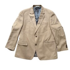 Michael Kors Men's Brown 100 Camel Hair Blazer Size 44 Formal Two-Button