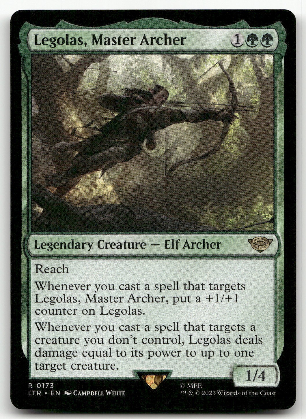 Legolas, Master Archer #173 (NM) Lord of the Rings LTR Magic MTG