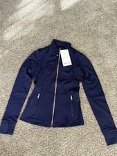 Lululemon Fitted Zip-Up Jacket   Navy Blue NWT Size 4