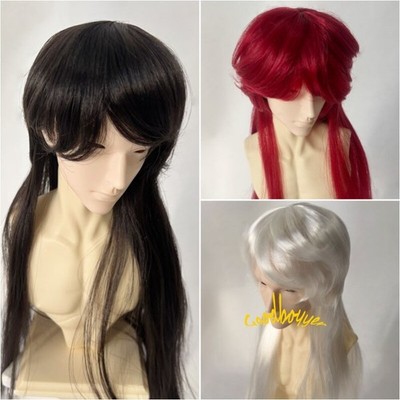 1/4Small 1/4 1/3 Uncle BJD Curly Wig Doll Hair Mullet Haircut Long Wolf Tail