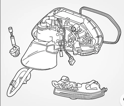 Genuine Toyota Mirror Assembly Left Front Left Ficosa 87940-06A20