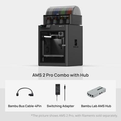 Bambu Lab P1S 3D Printer with AMS 2 Pro Combo / Combo with Hub NEW.