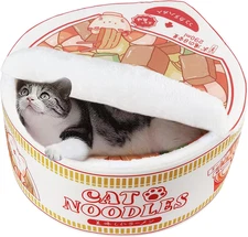 寵幸 Ramen Noodle Dog & Cat Bed,Keep Warm and Super Soft Creative Pet Nest for Ind