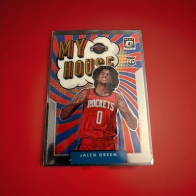 2021-2022 Panini Donruss Optic My House Red Wave Prizm Jalen Green #17 Rookie