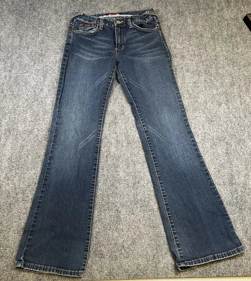 Jeans Baby Phat Kimora Vintage Azul Acampanado Bootcut Años 90 Y2K Talla 7 Se Ajusta a Cintura 26 Foto 2 de 4