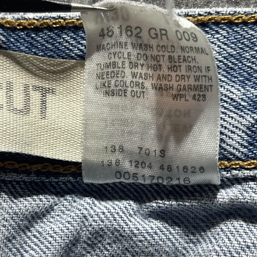 Vintage Levis 517 Jeans Herren 30x32 Blau Boot Cut Distressed Ripped Light Wash Denim - Bild 13 von 16
