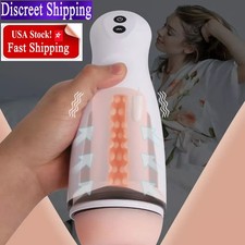 Men'S Self-Discreet Automatic Vibrating Massage USB Rechargeable 10 Vibration US