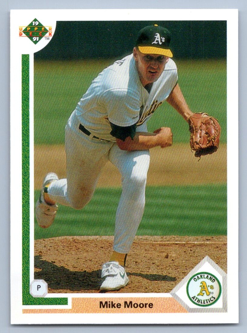 1991 Upper Deck Mike Moore #423d Oakland Athletics
