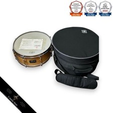 Canopus 14" Snare Drum Natural Wood with Case