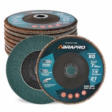 71878 7" x 7/8" Flap Discs T27 Industrial Zirconia Grinding Wheel 80 Grit