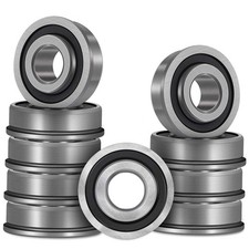 10pcs Flanged Ball Bearings 3/4 Inch Inner Diameter 1-3/8 Inch Outer Diameter