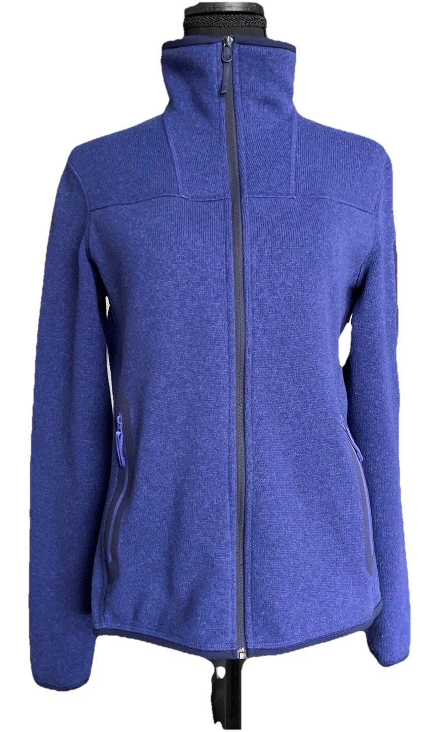 ARC'TERYX Giacca donna Arc’teryx indaco manica lunga full zip aderente taglia media