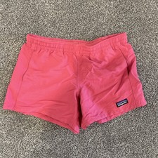 Patagonia Girl  s Baggies Shorts Coral Pink Large Hiking Outdoors