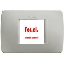 BTICINO C4819GC - Plate 2 Places Light Gray