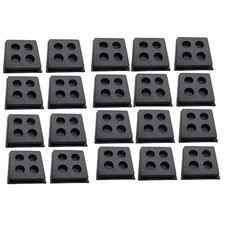  20 Anti-Vibration Pads - Heavy Duty All Rubber Isolation Pads - 2" x 2" x 3/4"