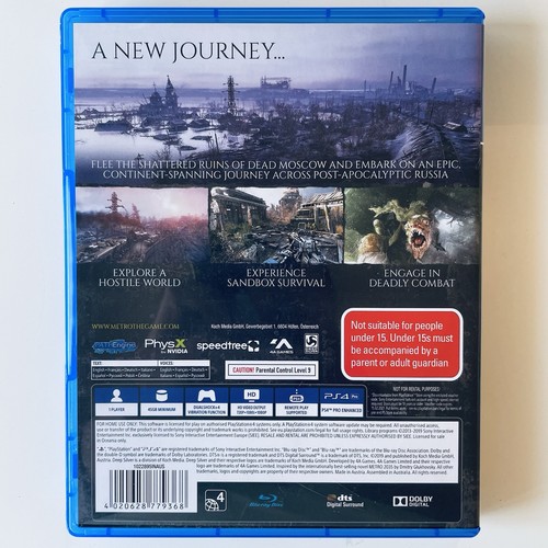 Metro Exodus PlayStation 4 PS4 Game PAL Tested & Working - Bild 2 von 6