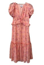 Love Shack Fancy Dress Women’s 8 Peach Floral Cottagecore Romantic Feminine EUC