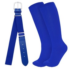 Youth Baseball Socks and Belt Combo Set Softball Baseball Socks and Elastic W...