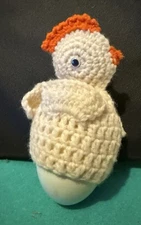 Handmade Cute Crochet Chicken with large Egg Animal