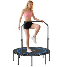 45" Rebounder Trampoline for Adults, Foldable Trampoline, Blue