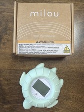 Milou TempTub Bath Thermometer Cute Green Baby Sea Turtle LED Screen NEW