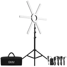 GVM Ring Light Kit with Tripod, 90W LED Circle Light with Detachable L