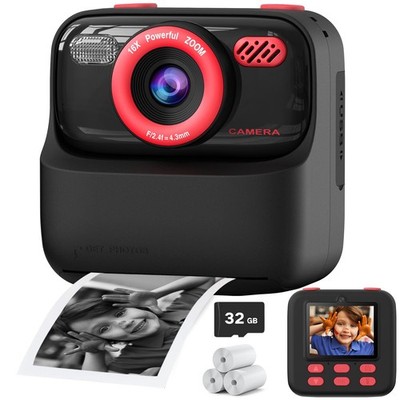 Instant Digital Cameras for Boys and Girls, 1080P HD Dual-Lens Selfie Digital...