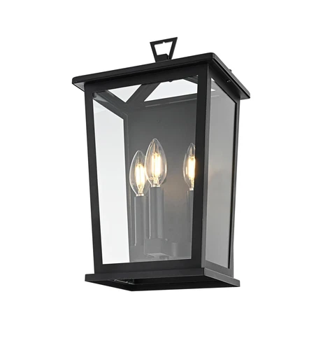 Elegant Lighting Richmond 7" Outdoor Pendant In Black - Picture 3 of 8