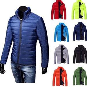NEW-Men-039-s-Winter-Thick-Padded-Jacket-Zipper-Slim-Outwear-Coat-Warm-TOP