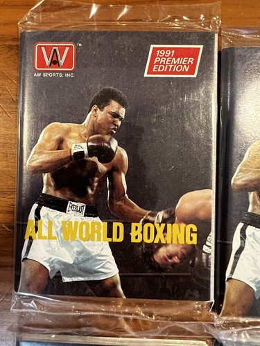 (4) 1991 All World Boxing Sealed Packs AW Sports Muhammad Ali PREMIERE🥊🏆 - Picture 2 of 6
