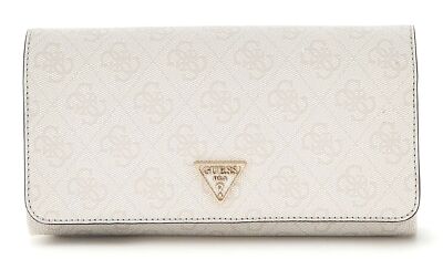 GUESS Noelle II Xbody Flap Organizer Umhängetasche White Logo weiß altrosa Neu