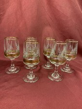 Vintage Sherry/Shot Glasses x 6, 75ml (630)