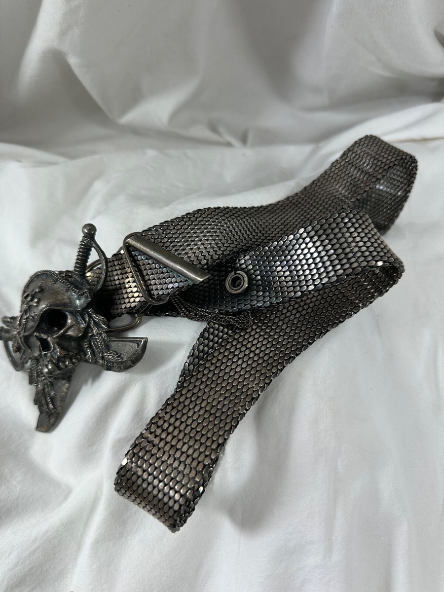 Genuine vintage UGO CACCIATORI sterling Skull Pirate belt unisex Genuine vintage UGO CACCIATORI sterling Skull Pirate belt unisex