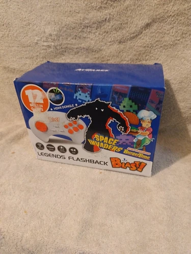 Atgames Legends Flashback Blast! Space Invaders BurgerTime 12 Built-In Games 