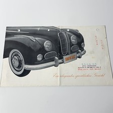 BMW 502 V8 / dépliant folder brochure / DE 1954 / used condition