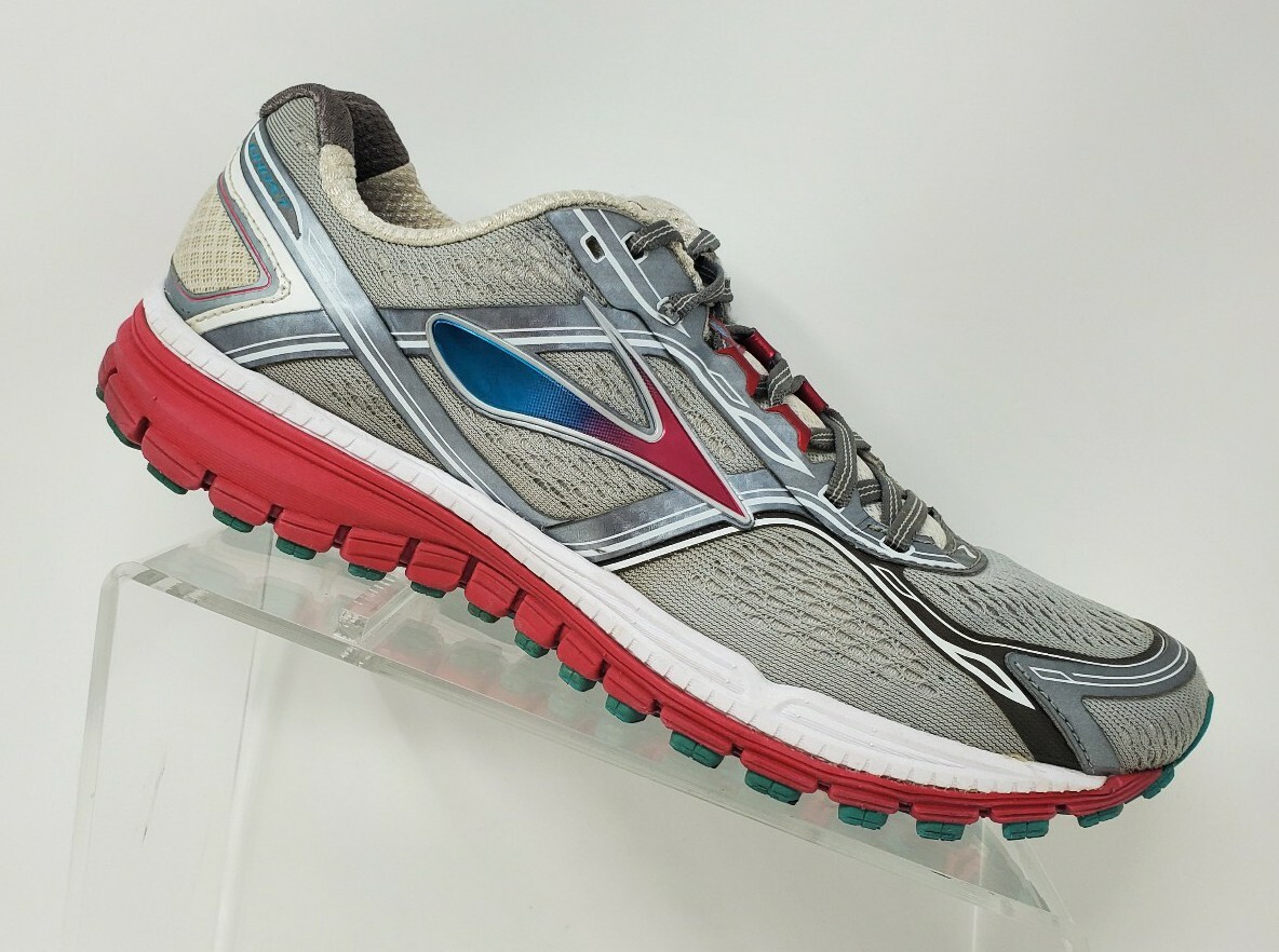 Brooks Ghost 8 Womens Running Shoes Charcoal Violet Pink US 10.5 B thumbnail 4