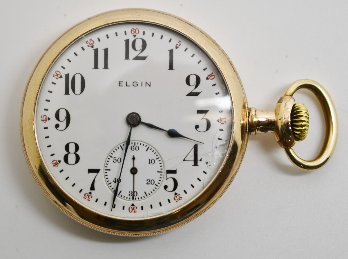 1905 Elgin 7 Jewel Hunting Gold Filled Pocket Watch #WATCH301 | eBay