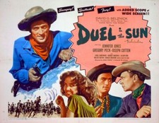 DUEL IN THE SUN 1946 Jennifer Jones, Gregory Peck US HALF SHEET POSTER