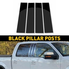 4pcs Pillar Posts Door Window Trim Cover Kit For 2004-2014 Ford F150 Accessories