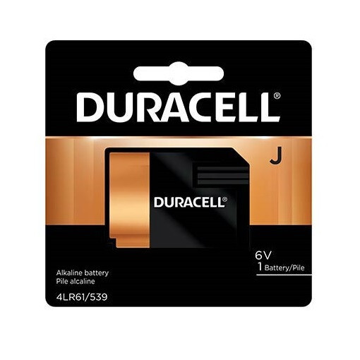 1 J Duracell 6V Battery (1412AP, 7K67, 4LR61, KJ, EN539
