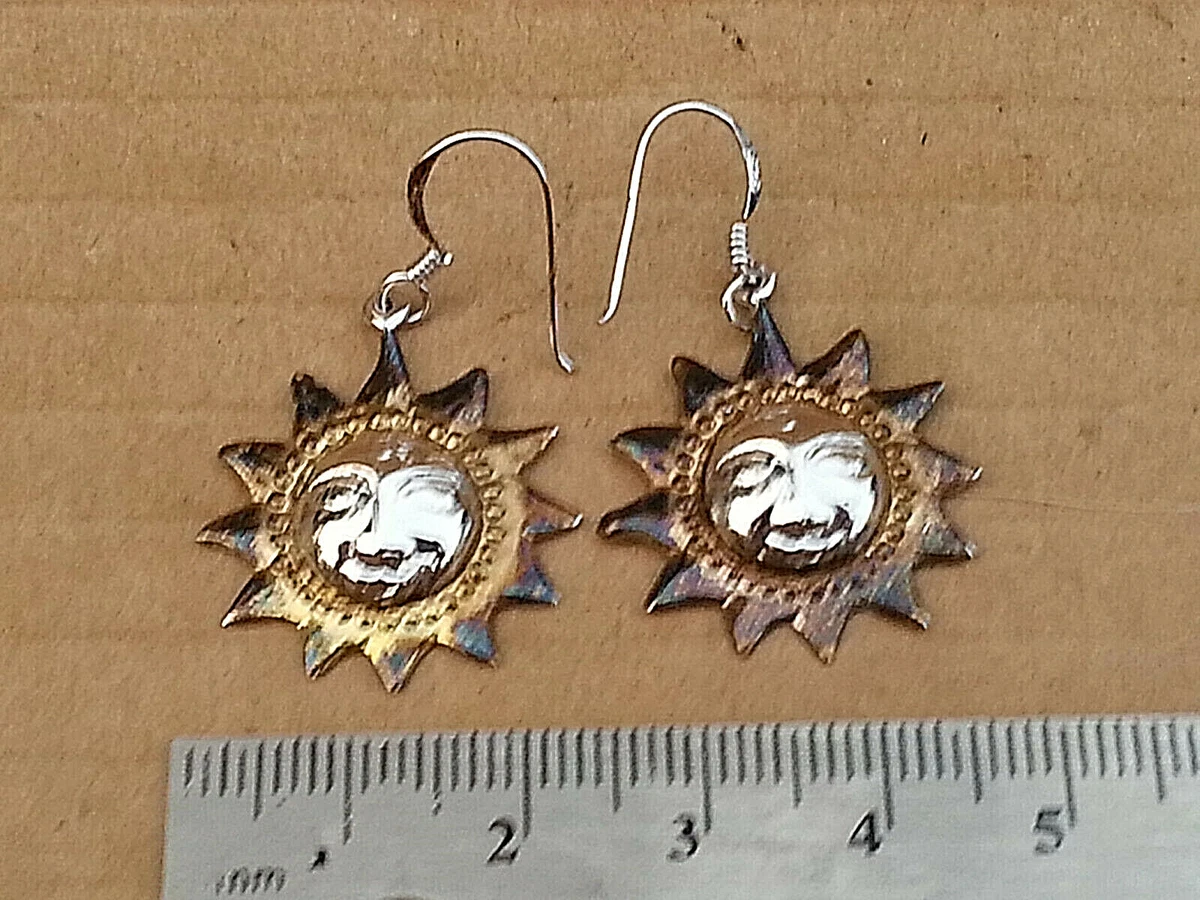 925 sun best sale earrings