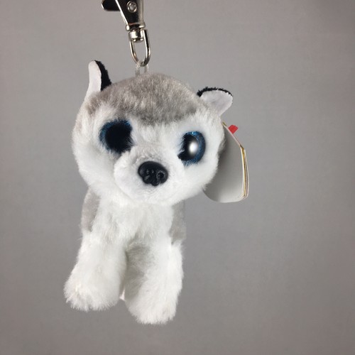TY Beanie Boos - BUFF the Husky Dog (Metal Key Clip -  3 Inch) (UK Tags) MWMTs - Picture 2 of 6